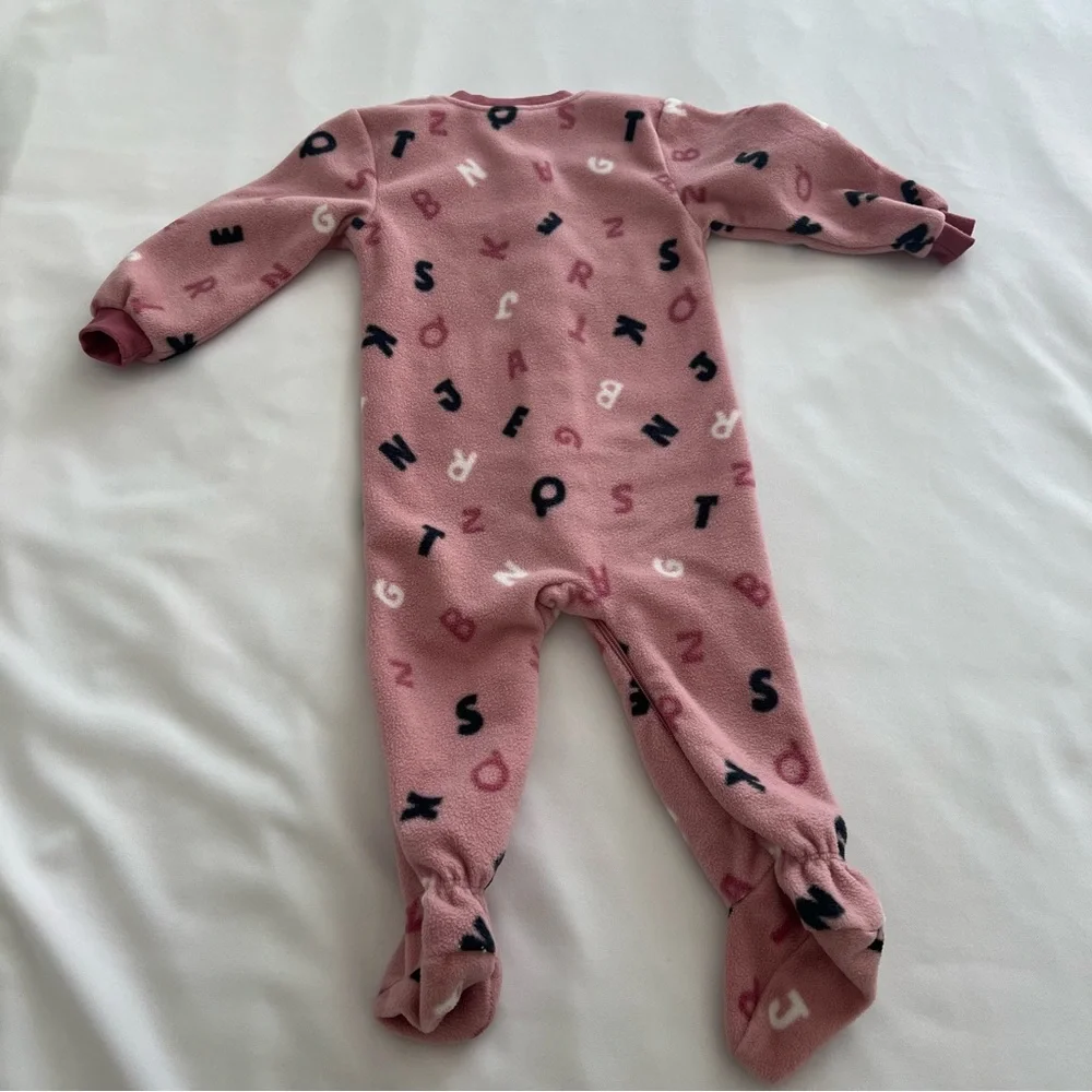 PL Baby by Petit Lem Pajamas Micropolar ‎ Sleepers, 2-Pack 9Months